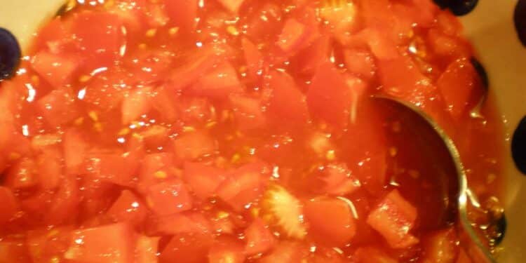 Salade de tomates à l'orientale