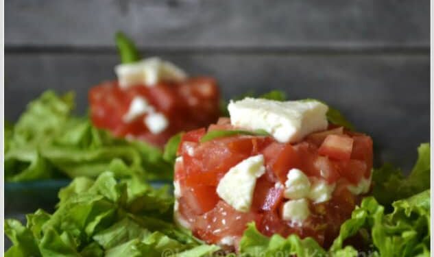 Salade : roquette et tomates