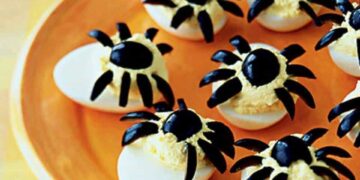 oeufs-araignées pour Halloween