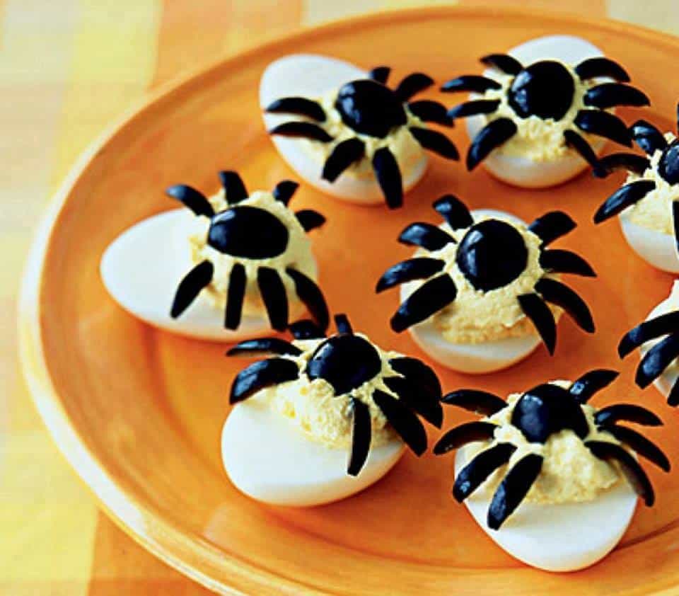 oeufs-araignées pour Halloween