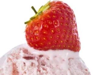 Glace aux fraises