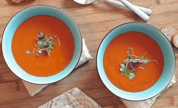 Soupe crémeuse aux tomates