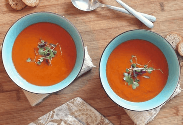 Soupe crémeuse aux tomates
