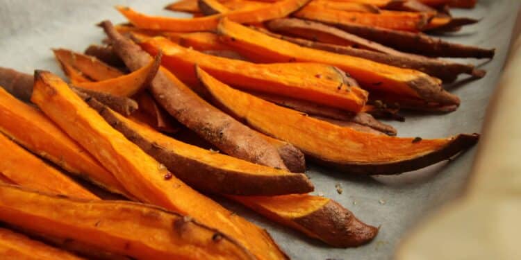 unsplash-louis-hansel - frites de patates douces au four