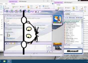 Capture écran souvenir MSN Messenger