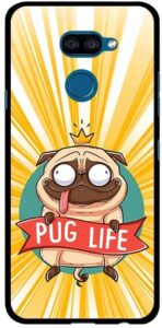 Coque de téléphone chien drôle pug life