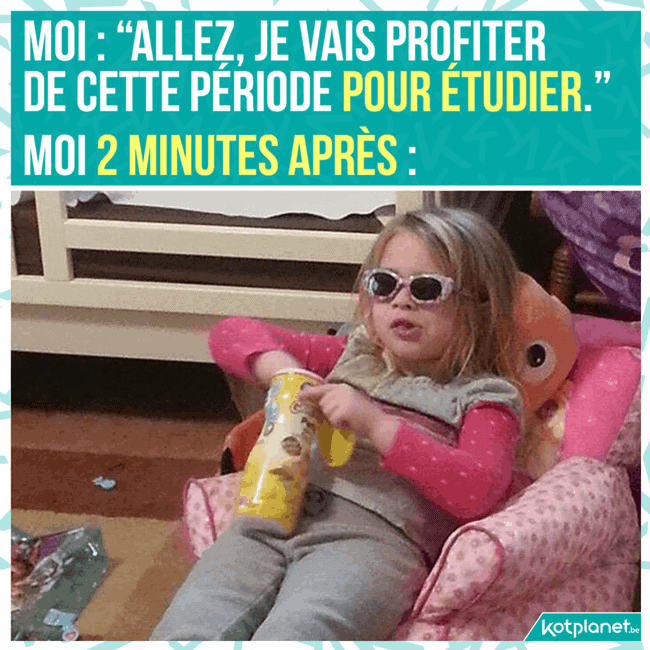 Profiter pour étudier ou pour procrastiner