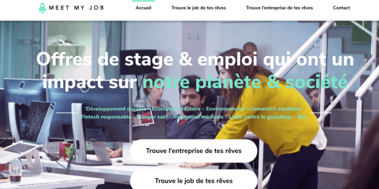 Étudiant entrepreneur belge : Meet my job, la plateforme pour ton stage à impact positif