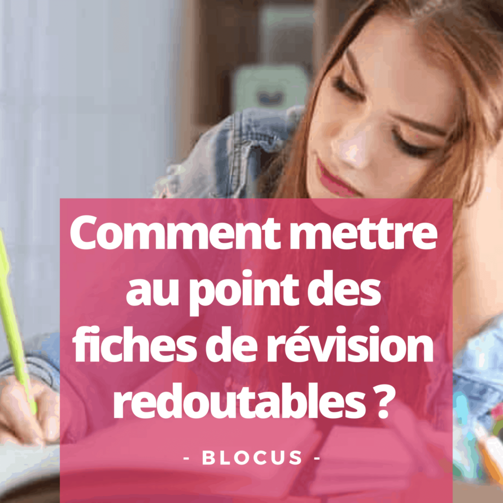 Comment mettre au point des fiches de révision redoutables ?