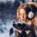 jeune fille contente hiver meilleure saison