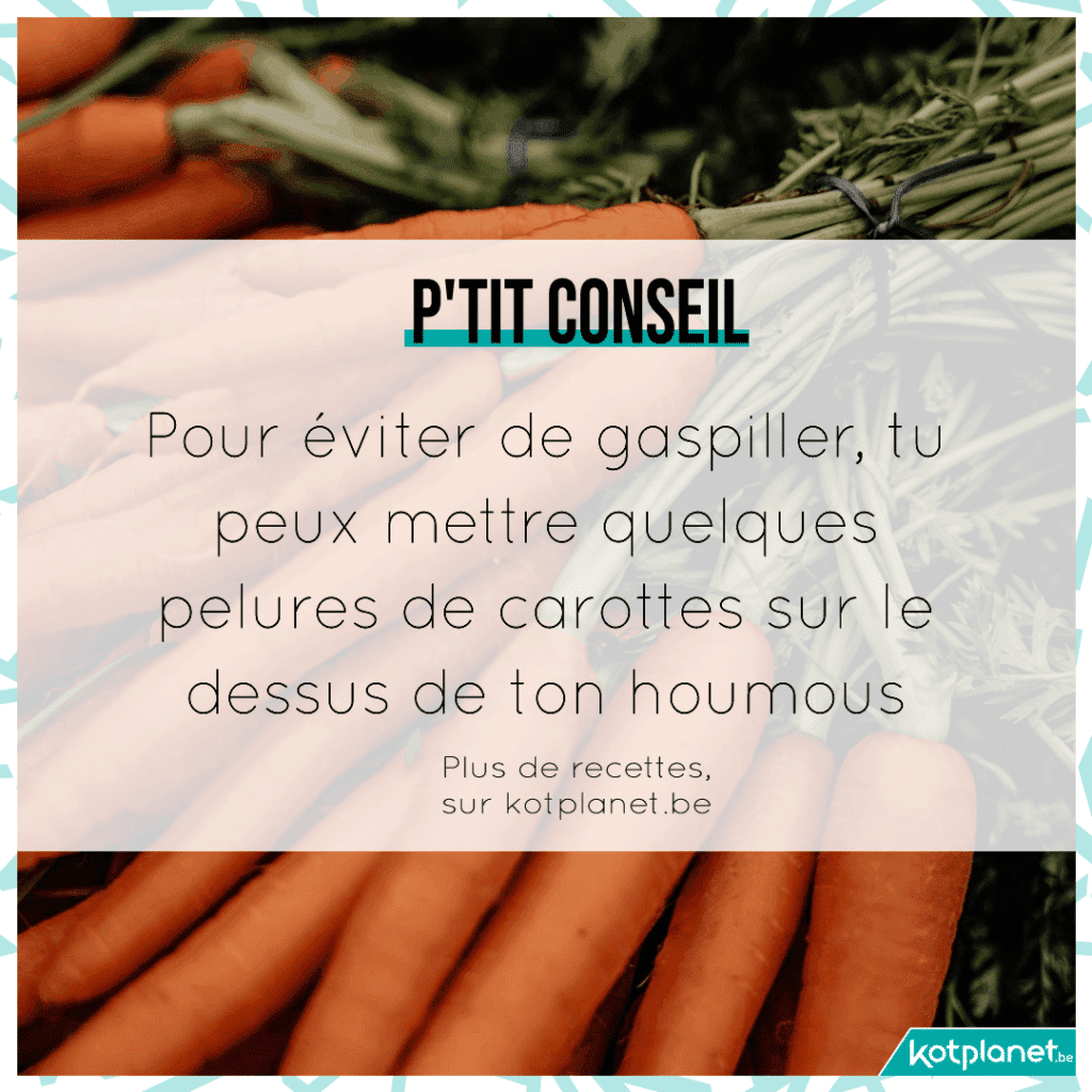 conseil houmous carottes