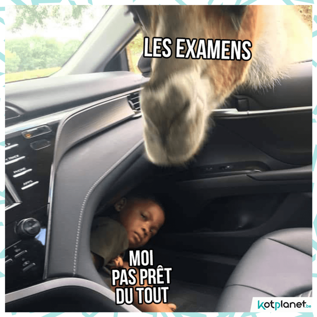 meme pas pret pour les examens