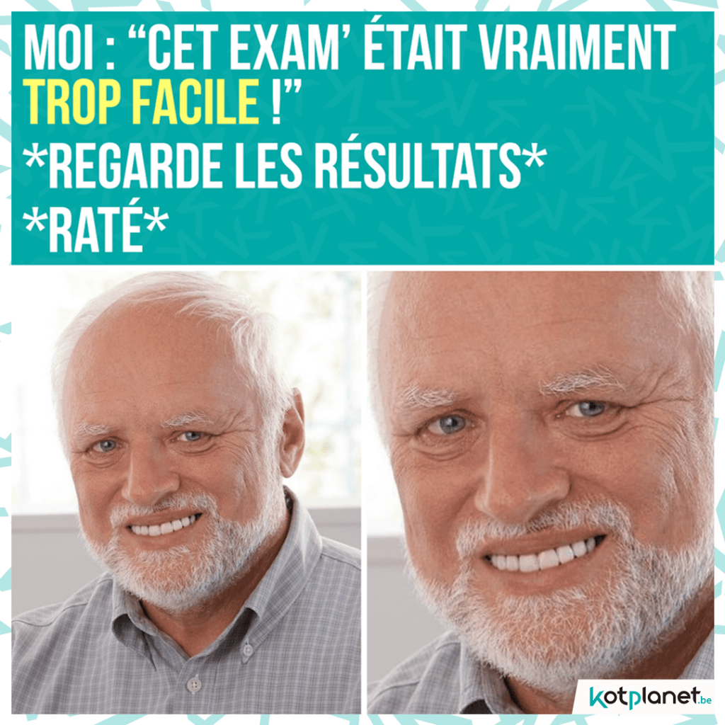 meme exam vraiment facile rate