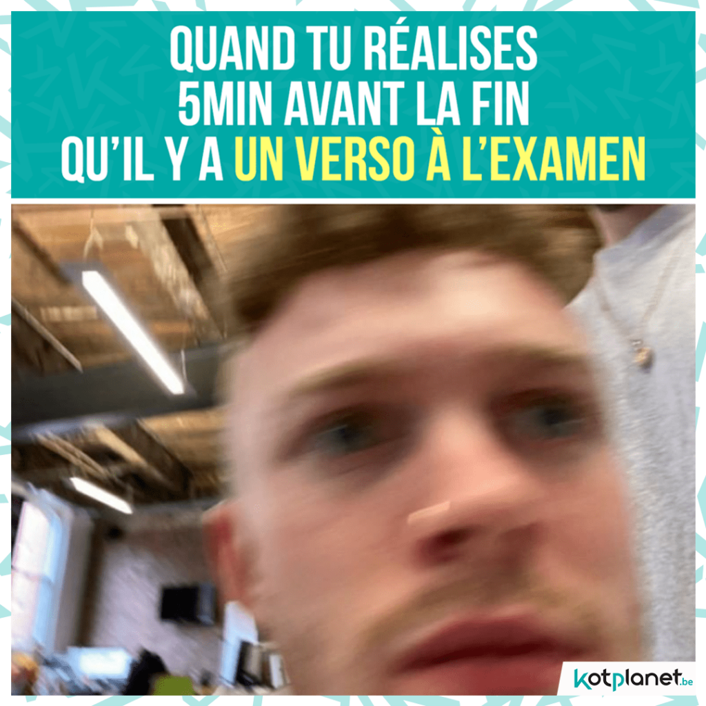 meme reste 5 min verso exam