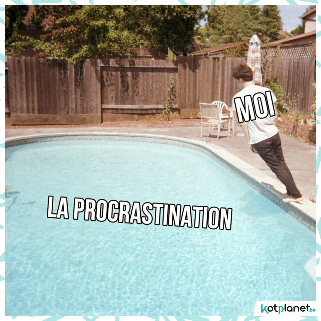 meme procrastination piscine