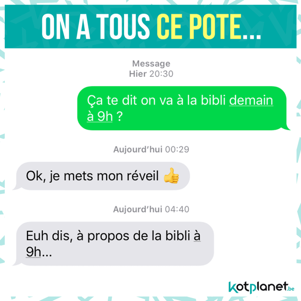 meme sms guindaille bibli