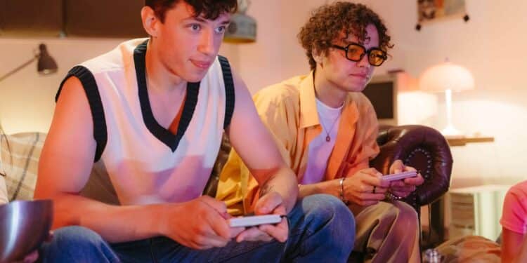 pexels-martproduction-Jeunesamisquijouentàunjeuvideosurconsole-Comment concillier blocus et vie sociale