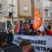 Manifestation à Perpignan contre le projet de réforme des retraites le 31 janvier 2023.