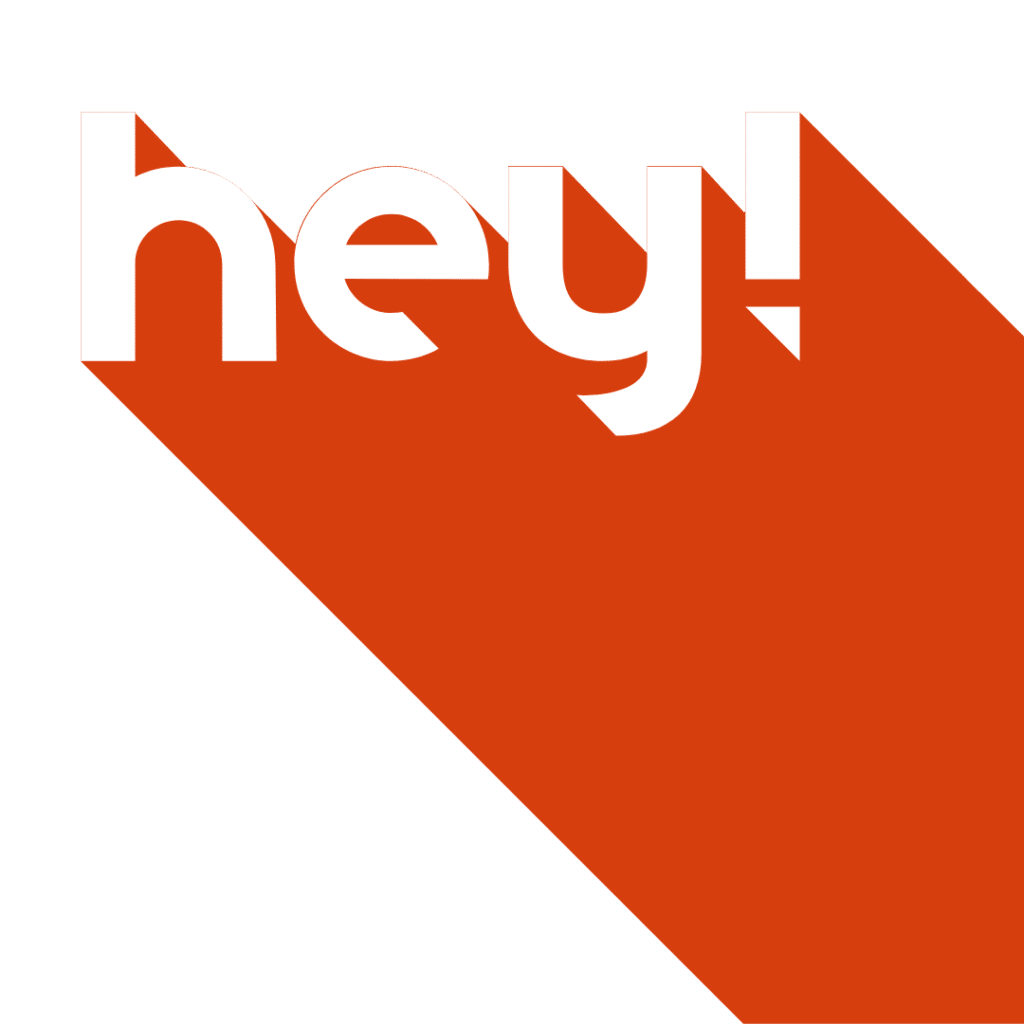 Sponsored by « Logo hey | partenaire telco pour ton kot ».