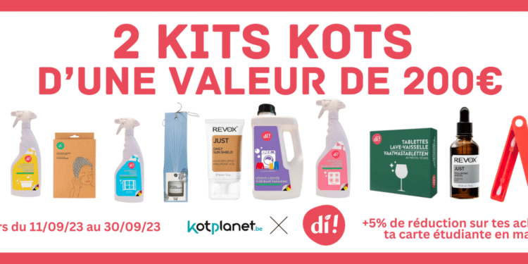 – CONCOURS TERMINÉ – Gagne 2 kits kots d’une valeur de 200€ grâce à  DI !