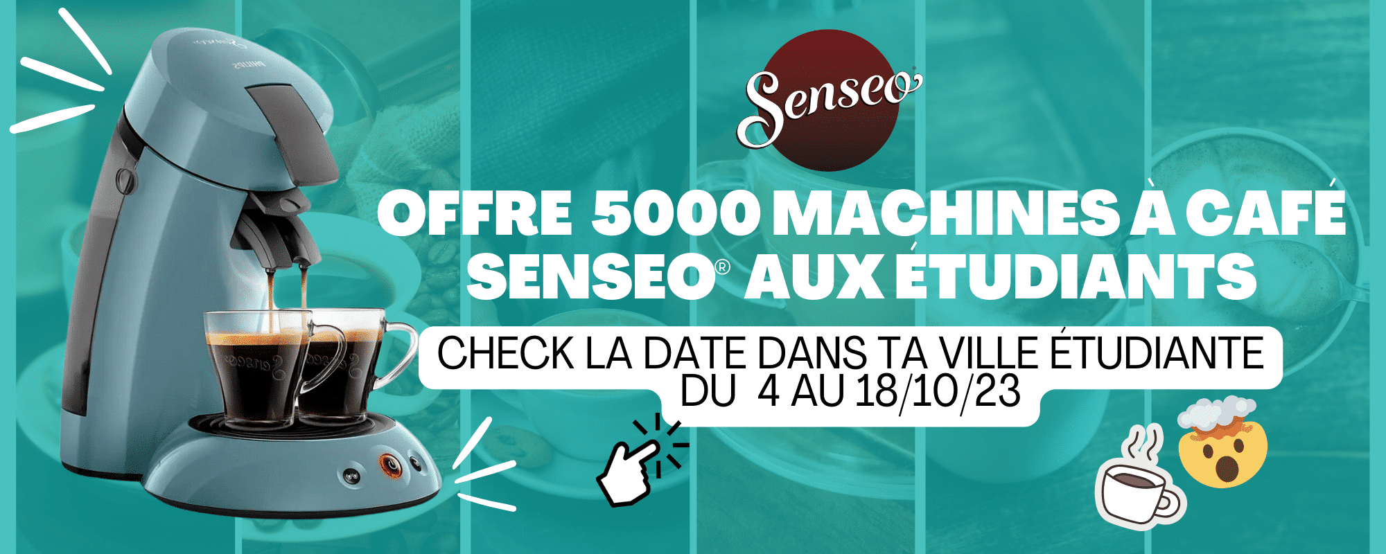 Kotplanet et Senseo® offrent aux étudiants 5000 machines à café !