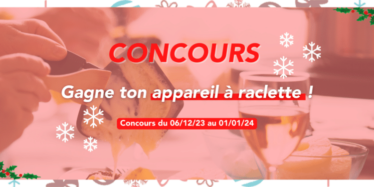 – CONCOURS TERMINÉ – Tente de gagner un appareil à raclette !