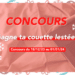 – CONCOURS TERMINÉ – Tente de gagner une couette lestée !