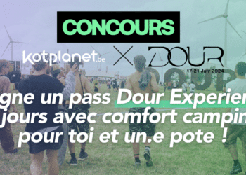 – CONCOURS TERMINÉ – Tente de gagner un pass Dour Experience 5 jours avec camping confort pour toi et un.e pote ! Edition 2024