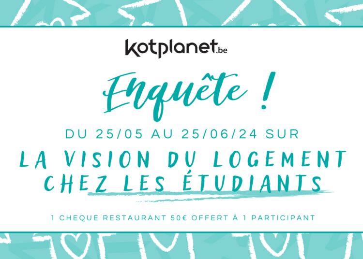– TERMINÉ – Enquête : la vision du logement chez les étudiants francophones en Belgique