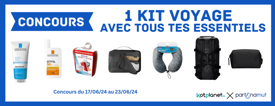 – CONCOURS TERMINÉ – Gagne ton kit voyage avec Partenamut !