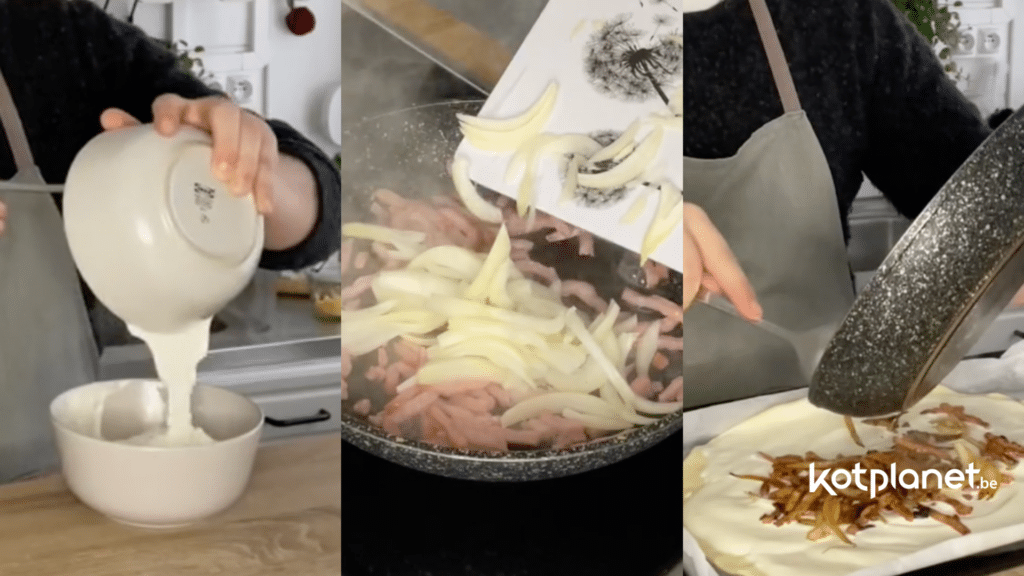 Kotplanet - Une recette rapide et facile à faire au kot la flammekueche