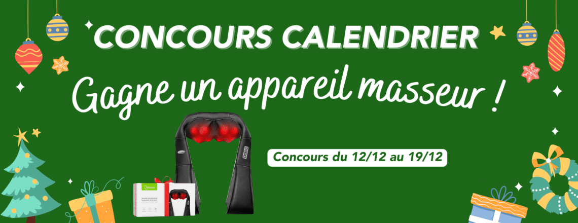 – CONCOURS TERMINÉ – Tente de gagner un appareil masseur !