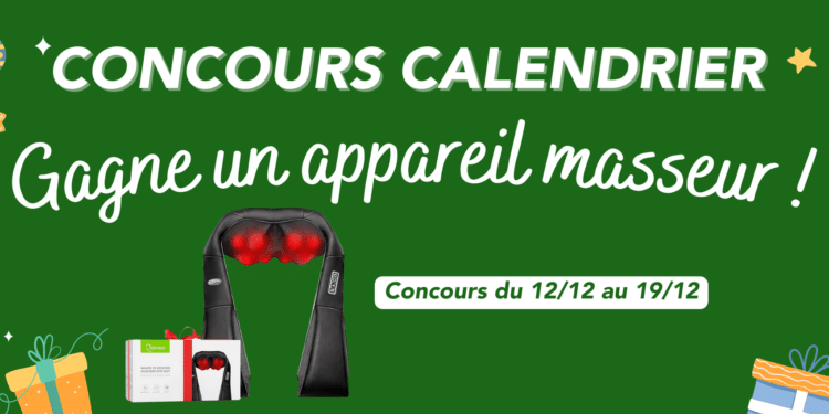 – CONCOURS TERMINÉ – Tente de gagner un appareil masseur !