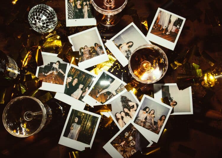 pexels-cottonbro-table avec des polaroids d'une soirée de nouvel an-7 raisons de faire le Nouvel An entre coloc