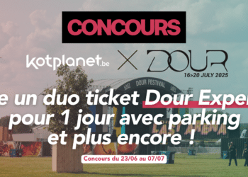 – CONCOURS TERMINÉ – Tente de gagner un duo ticket Dour Experience pour 1 jour avec parking et plus encore ! Edition 2025