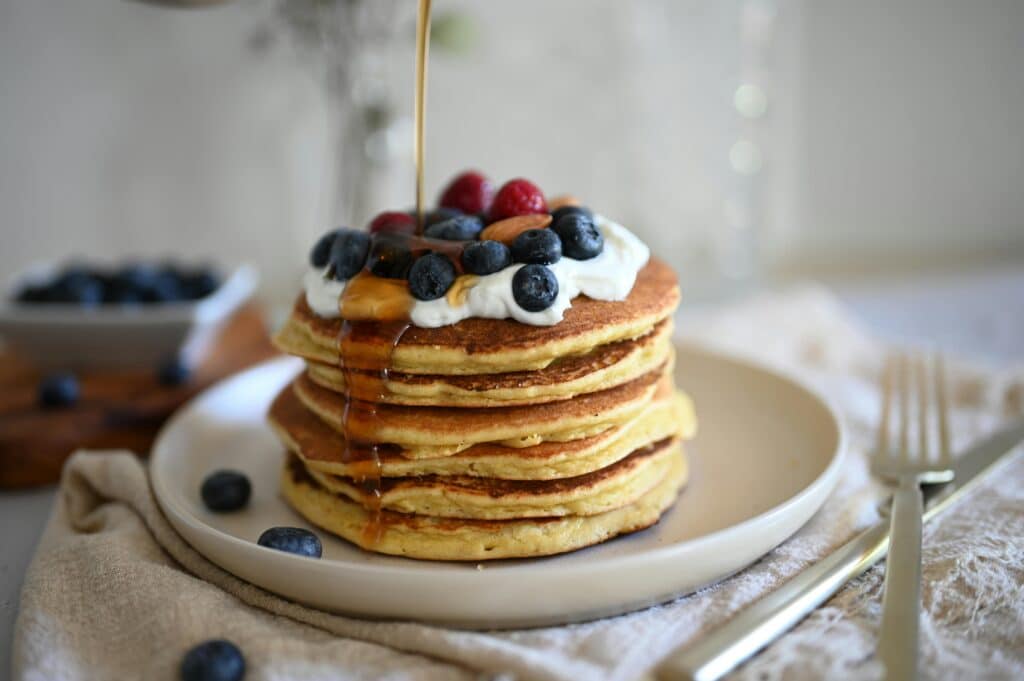Pancakes bosbessen