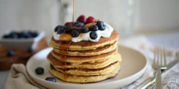 Pancakes bosbessen