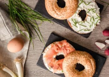 Bagel met zalm